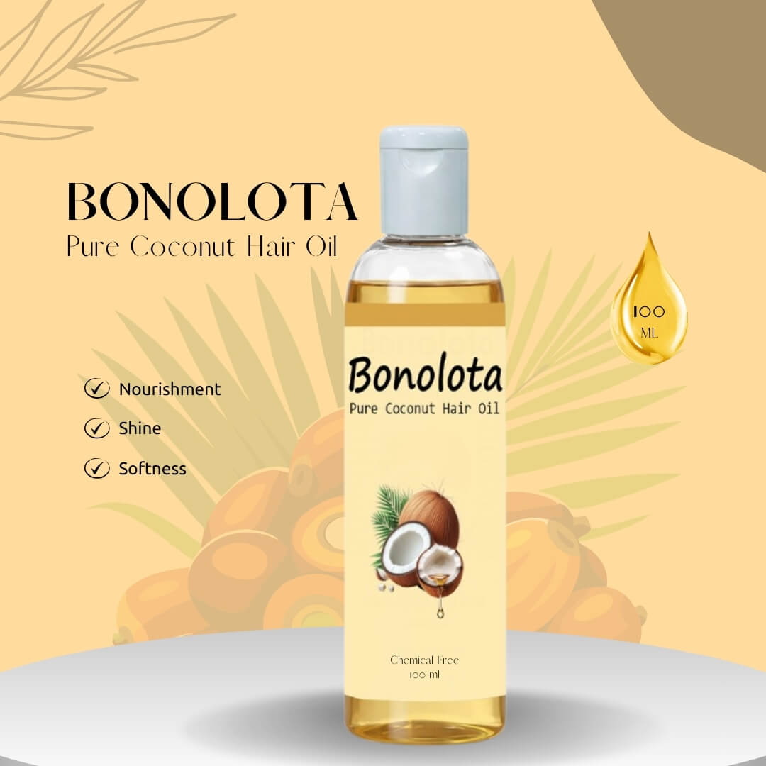 Bonolota Pure Coconut Hair Oil_100ml Bonolota Pure Coconut Hair Oil -100ml - Image 1