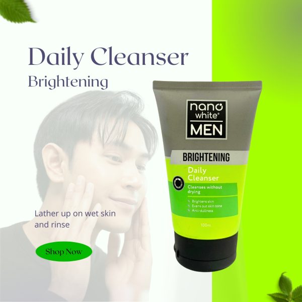Nano White Men Brightening Daily Cleanser